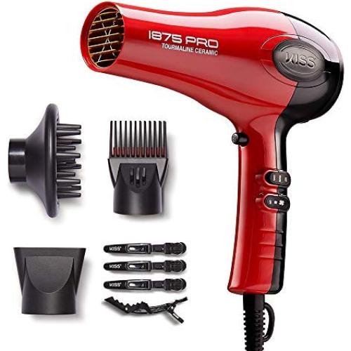 Secador de Pelo KISS Pro Cerámico 1875W con 7 Accesorios