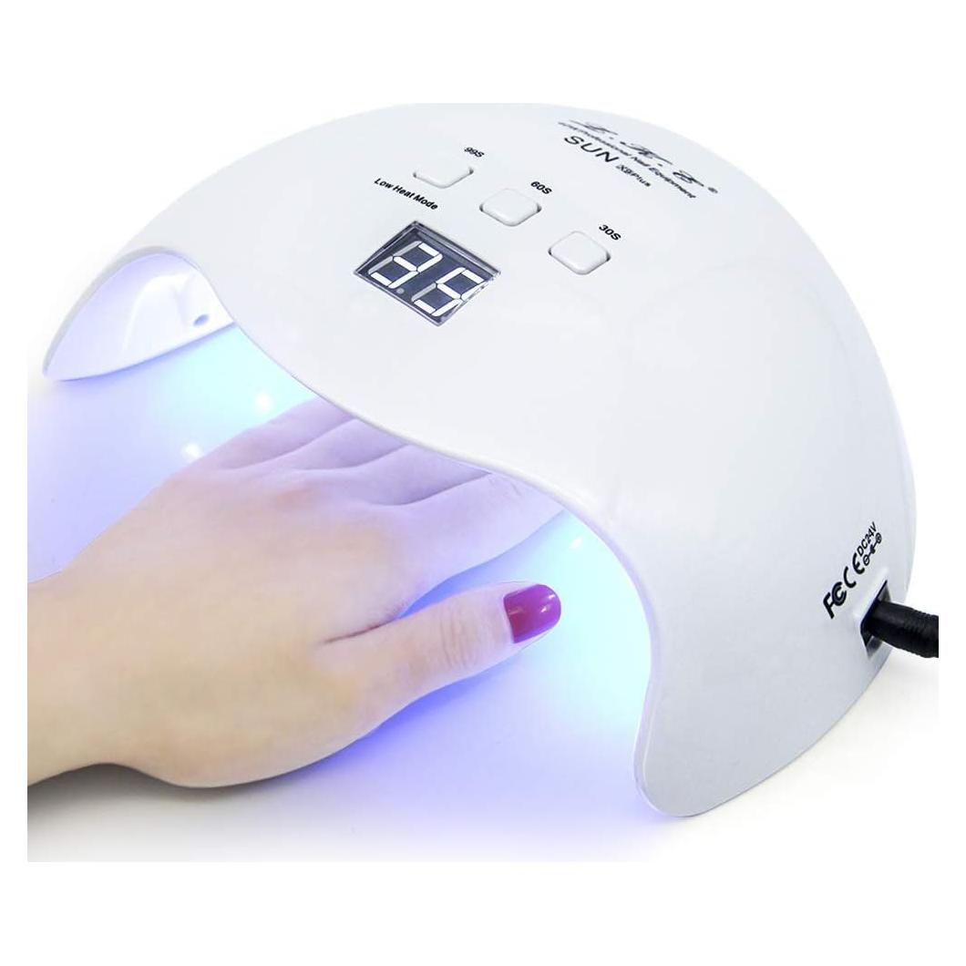 Lámpara de Uñas UV LED LKE 40W con 3 Temporizadores Blanca