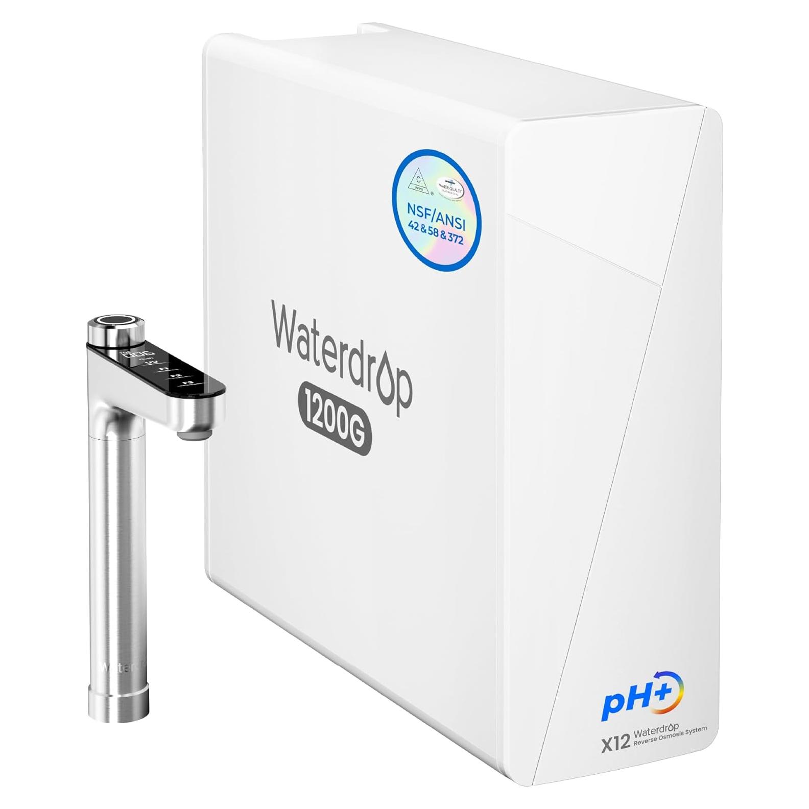 Sistema Ósmosis Inversa Waterdrop WD-X12 1200 L/h Bajo Fregadero