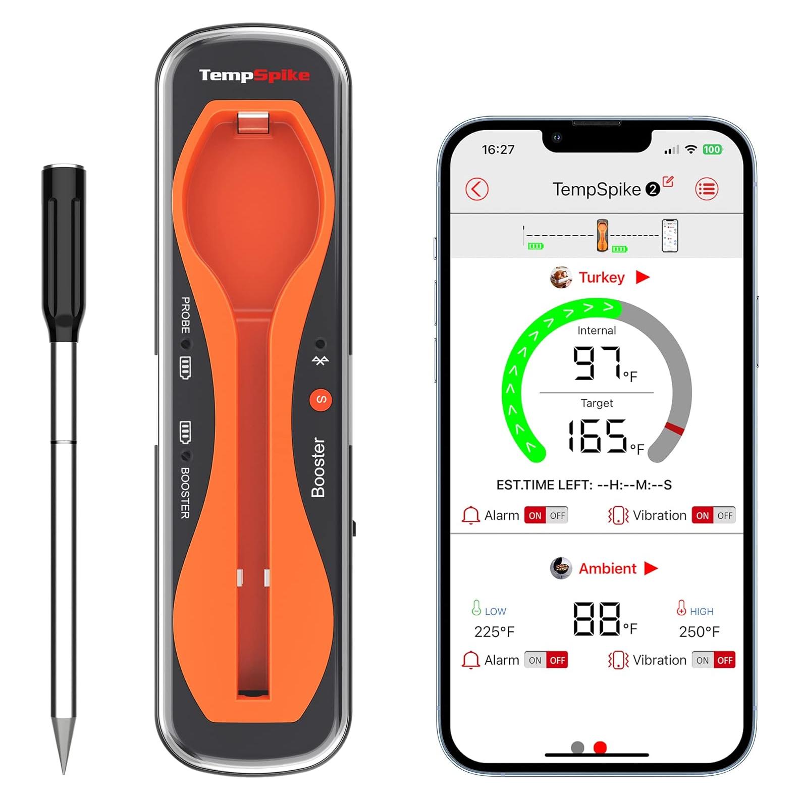 Termómetro de Carne Inalámbrico ThermoPro TempSpike 17 cm