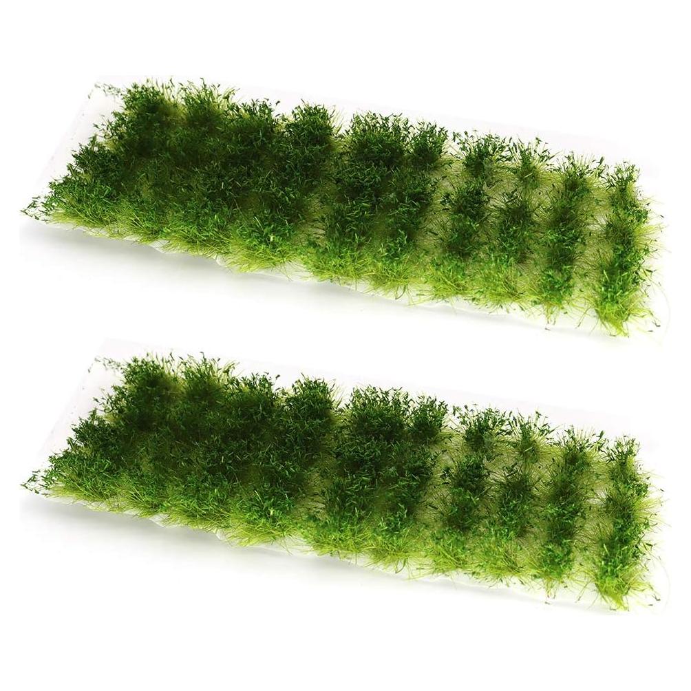 80 Pcs Tufts de Hierba Estática Verde Warmtree para Dioramas