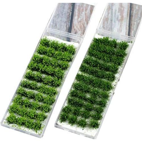 80 Pcs Tufts de Hierba Estática Verde Warmtree para Dioramas