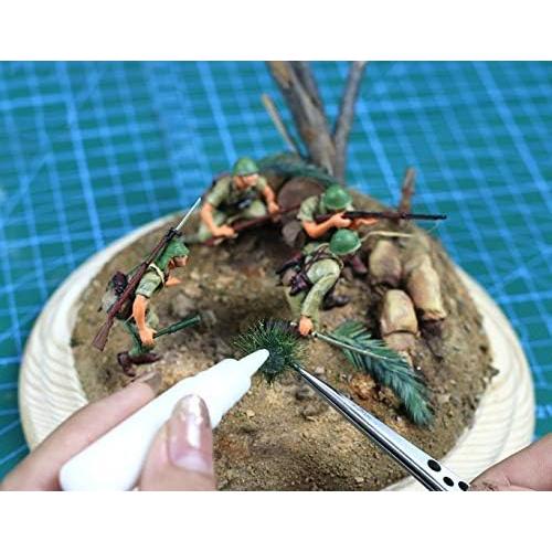 80 Pcs Tufts de Hierba Estática Verde Warmtree para Dioramas