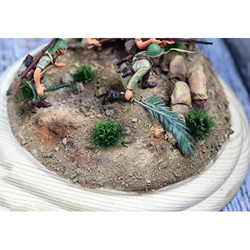 80 Pcs Tufts de Hierba Estática Verde Warmtree para Dioramas