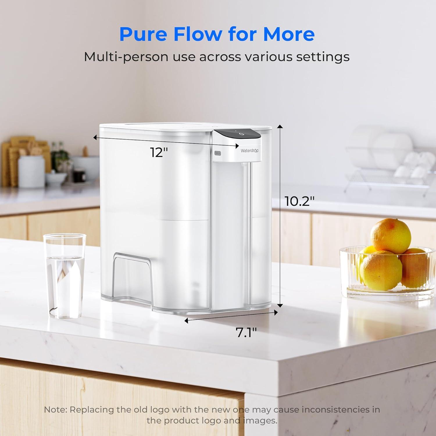 Dispensador de Agua Eléctrico Waterdrop 27 Tazas Blanco