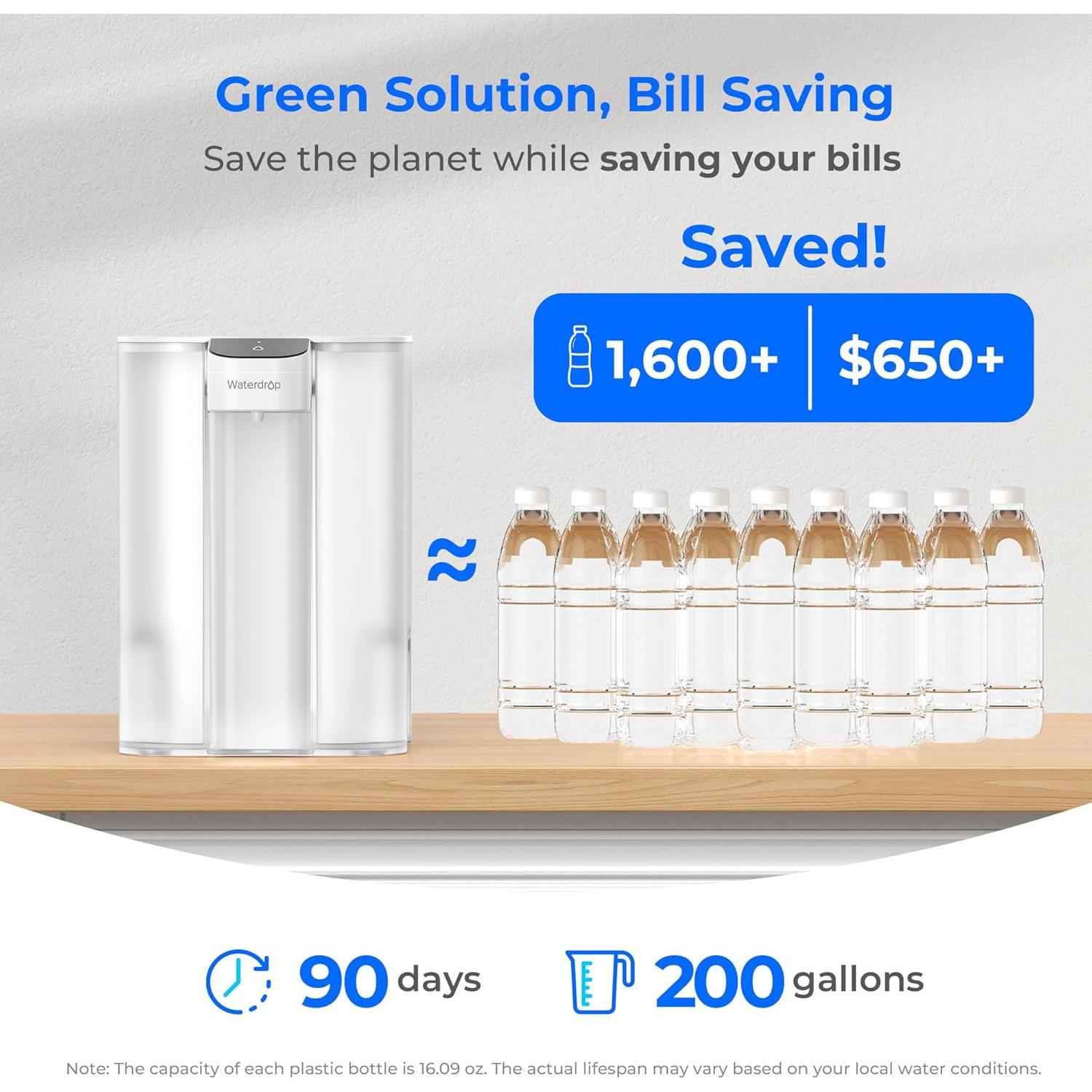 Dispensador de Agua Eléctrico Waterdrop 27 Tazas Blanco