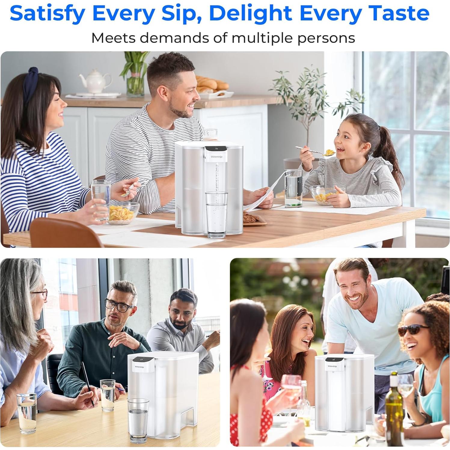 Dispensador de Agua Eléctrico Waterdrop 27 Tazas Blanco