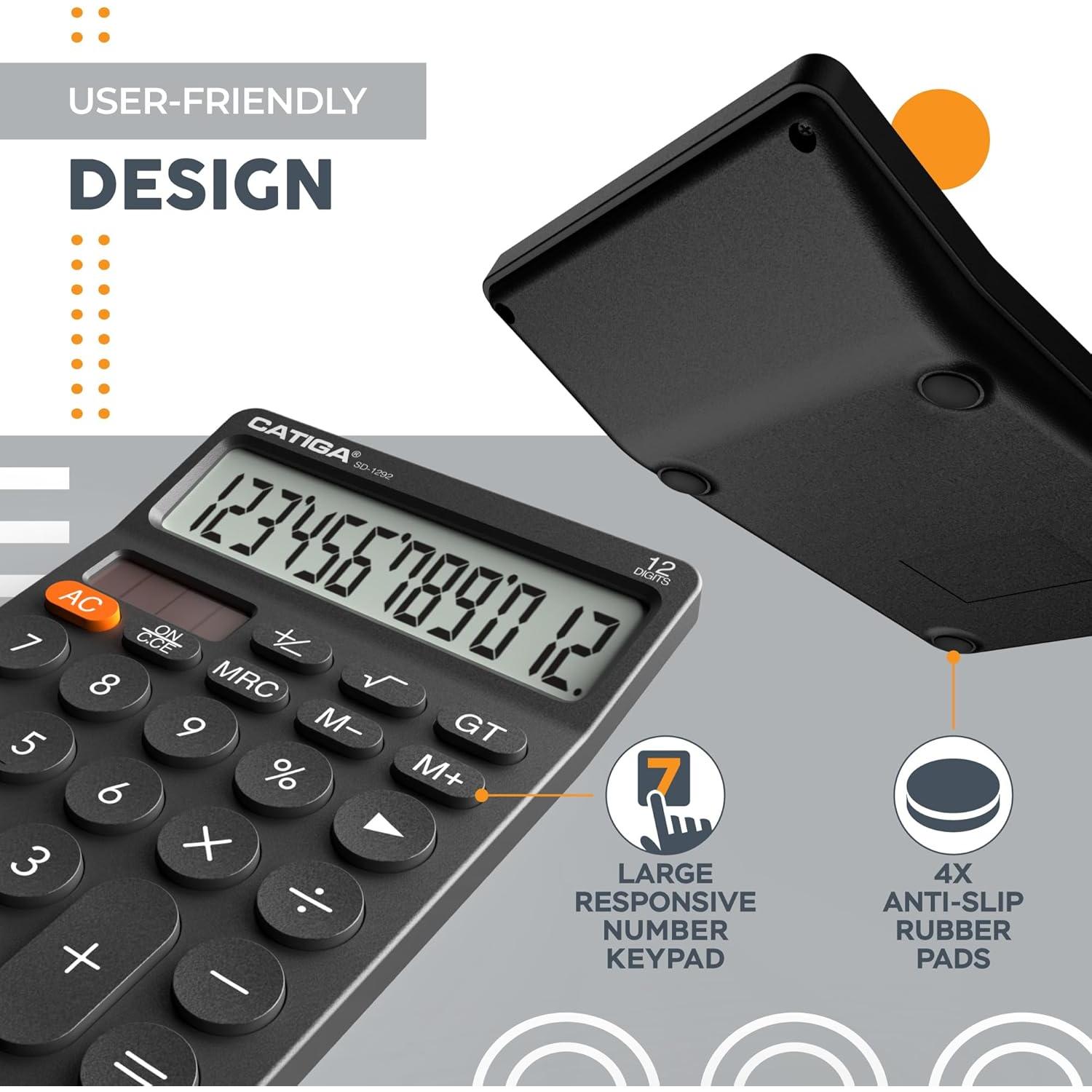 Calculadora de escritorio CATIGA SD-1292 12 dígitos solar