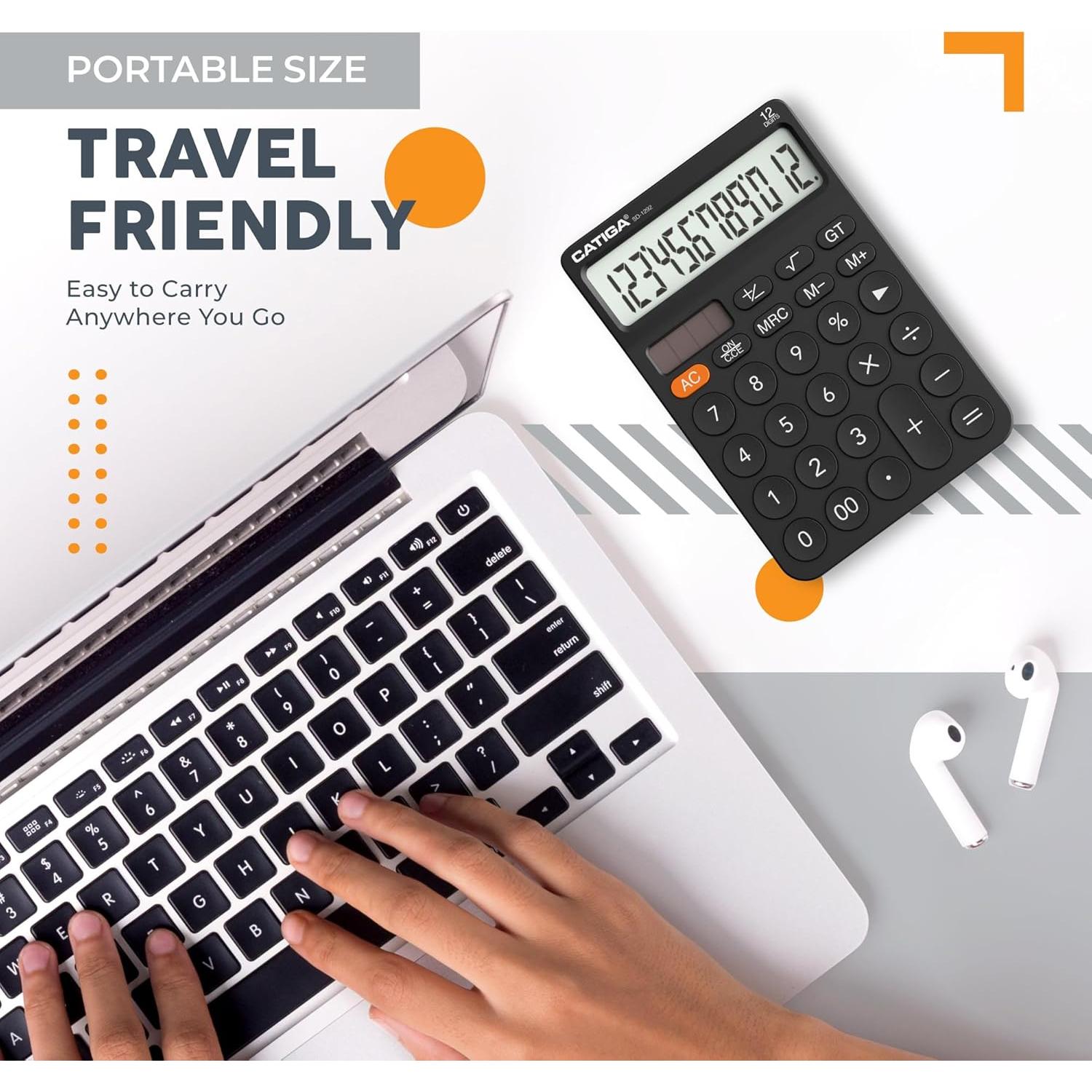 Calculadora de escritorio CATIGA SD-1292 12 dígitos solar