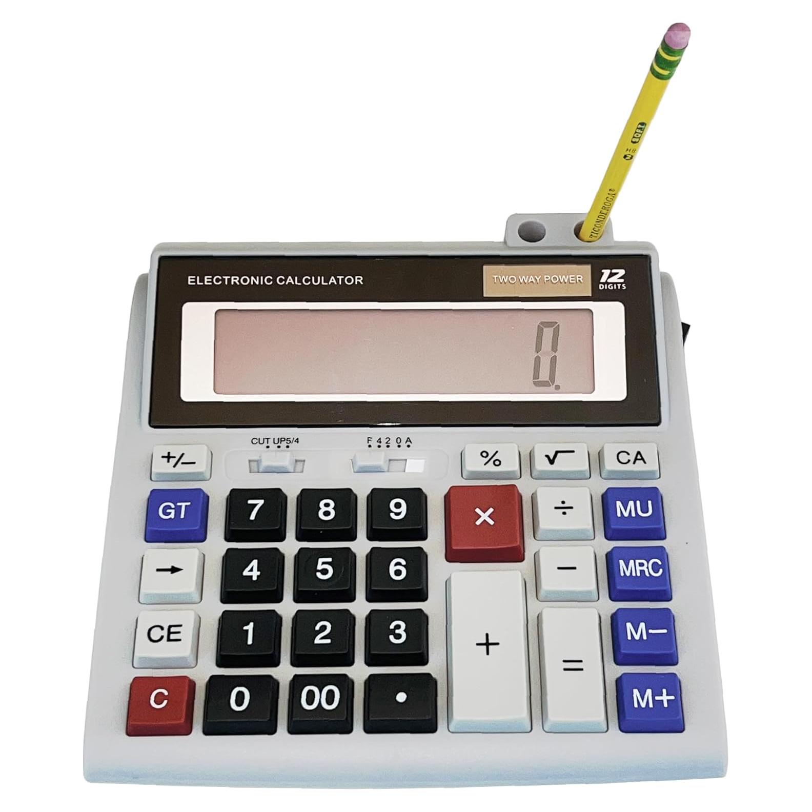 Calculadora de Escritorio Lily's Home 12 Dígitos Pantalla 12,7 cm