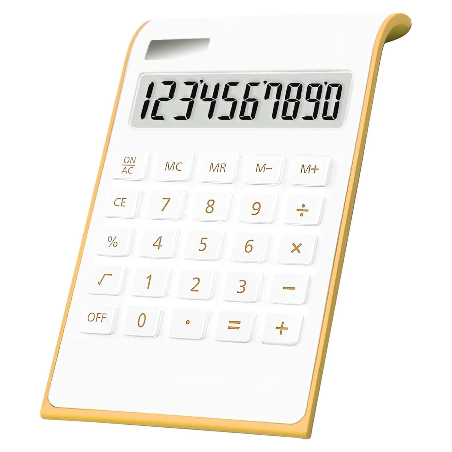 Calculadora Solar Sportsvoutdoors BH 10 Dígitos LCD Blanca
