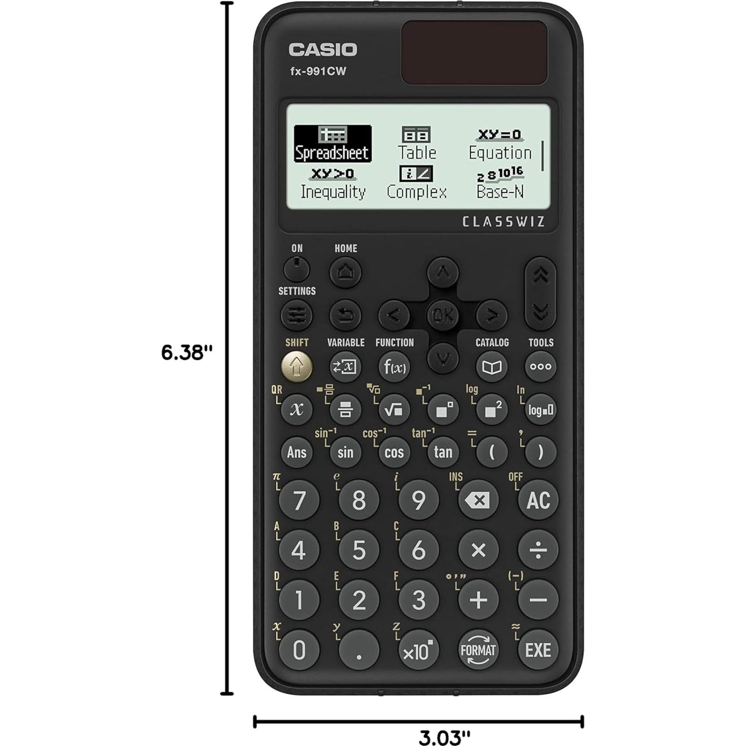 Calculadora Científica Casio fx-991CW con Pantalla Natural y 540 Funciones