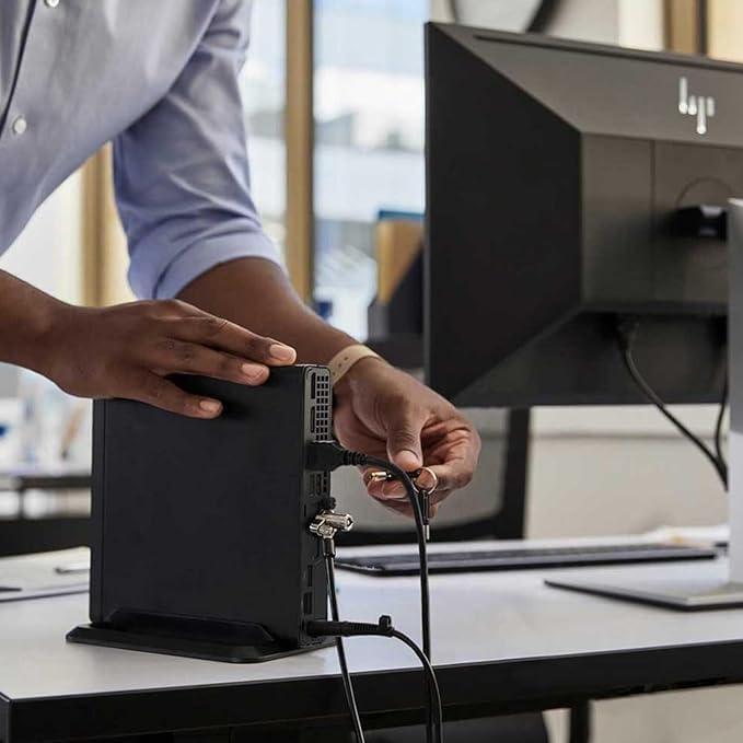 HP Pro 400 G9 Mini PC Desktop Computer, Intel i3 CPU, 8GB DDR5 RAM, 256GB PCIe SSD, Triple 4K Display Support, USB-C, Ultra-Quiet Design, Wi-Fi 6, Keyboard and Mouse, Windows 11 Pro