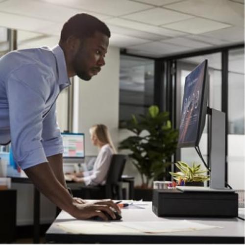 HP Pro 400 G9 Mini PC Desktop Computer, Intel i3 CPU, 8GB DDR5 RAM, 256GB PCIe SSD, Triple 4K Display Support, USB-C, Ultra-Quiet Design, Wi-Fi 6, Keyboard and Mouse, Windows 11 Pro