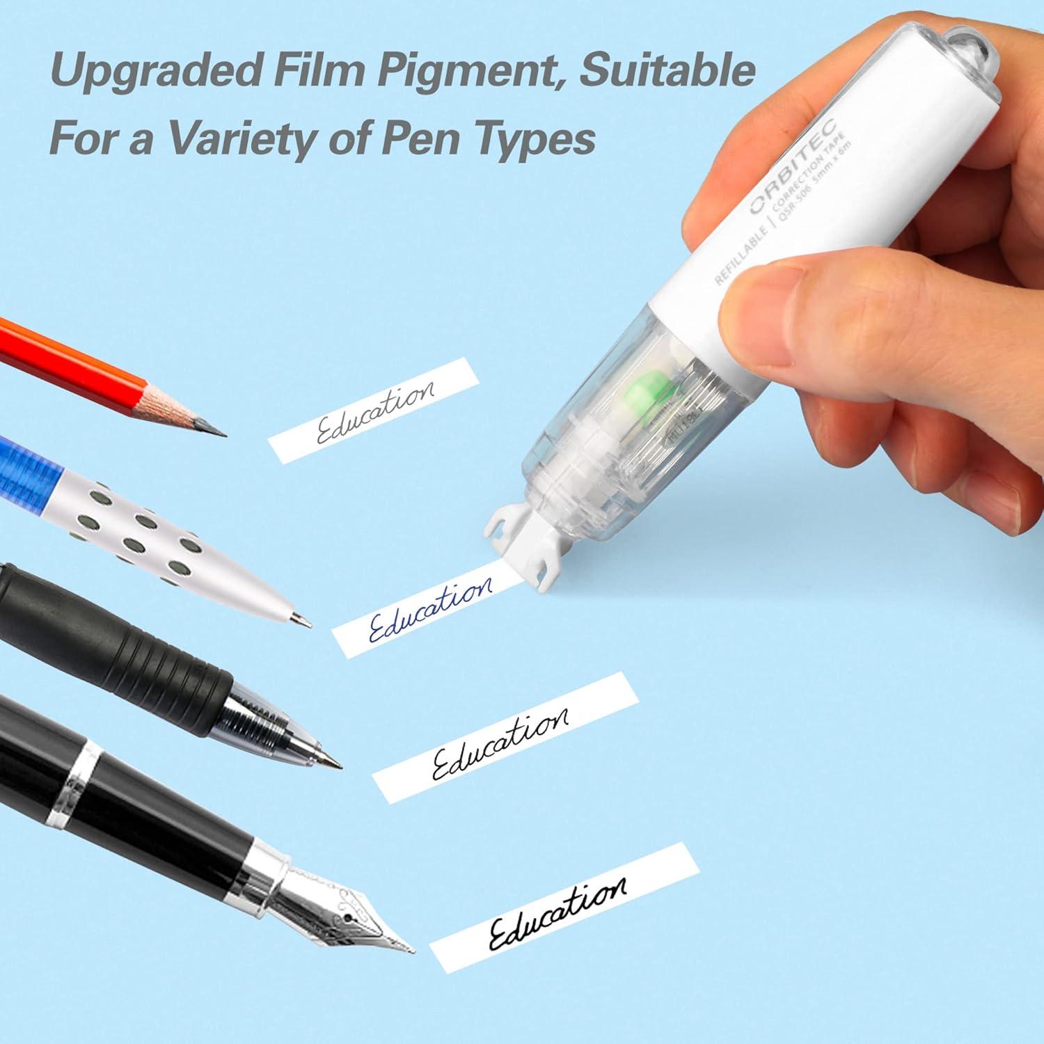 Cinta Correctora Retráctil BITOSEE 4 Piezas Blanca