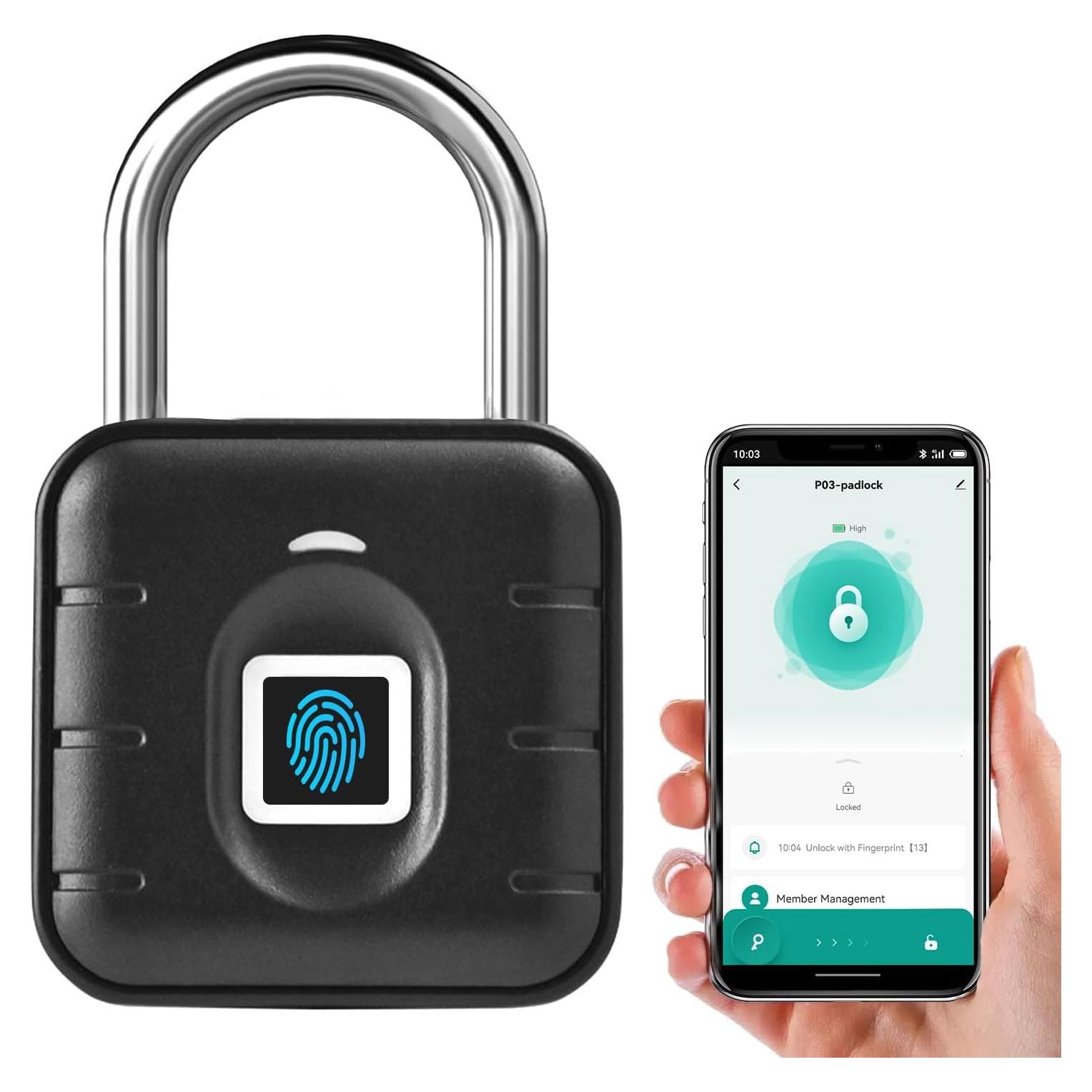 Candado Biométrico de Huella Dactilar Genérico Impermeable
