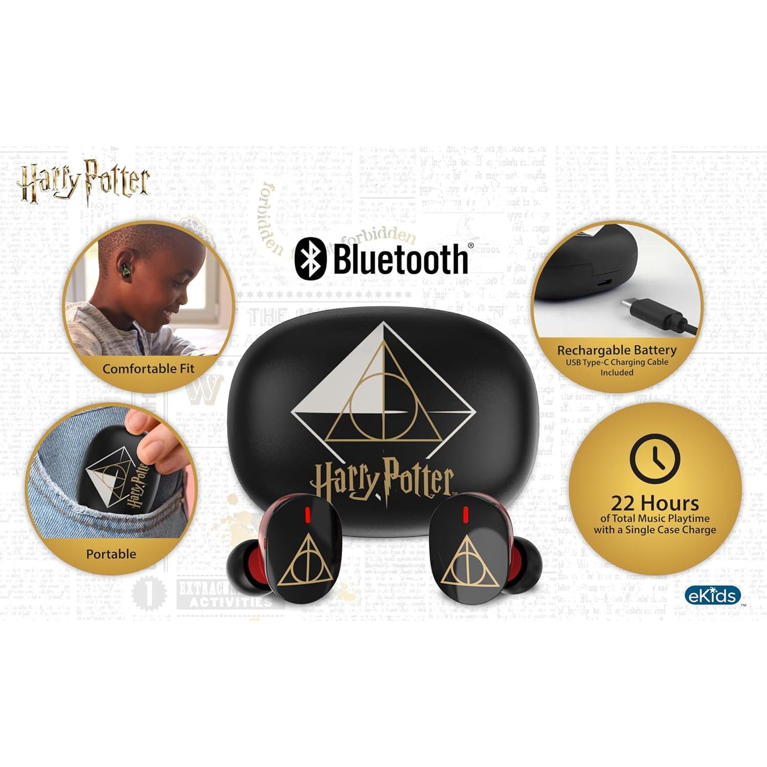 eKids Auriculares Inalámbricos Harry Potter Bluetooth 22h