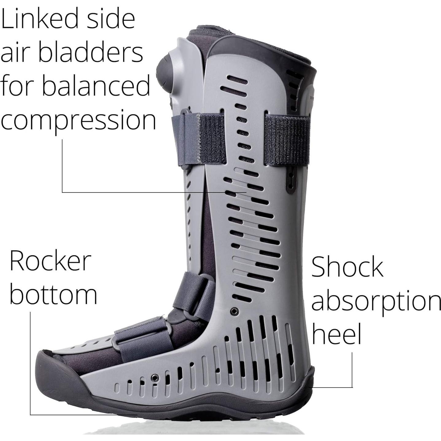 Bota Ortopédica Ossur Rebound Air Walker Alta S con Bomba de Aire