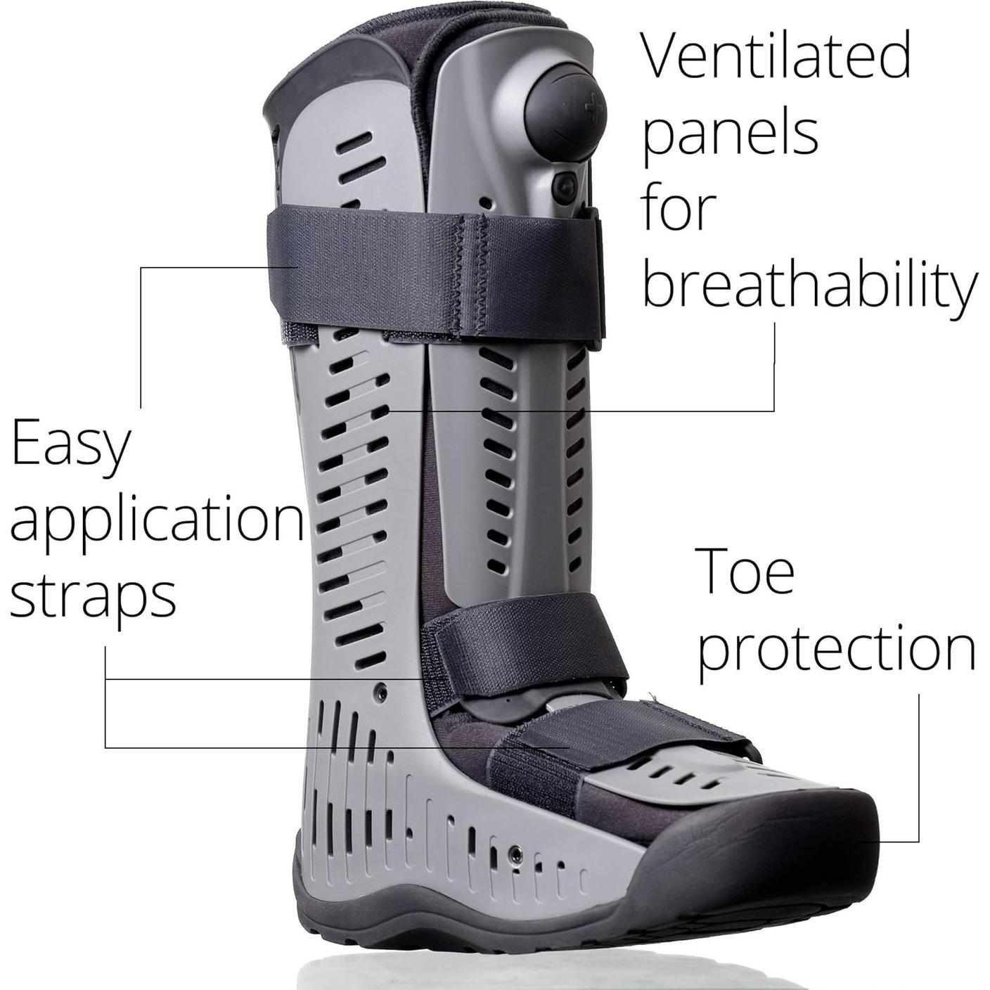 Bota Ortopédica Ossur Rebound Air Walker Alta S con Bomba de Aire