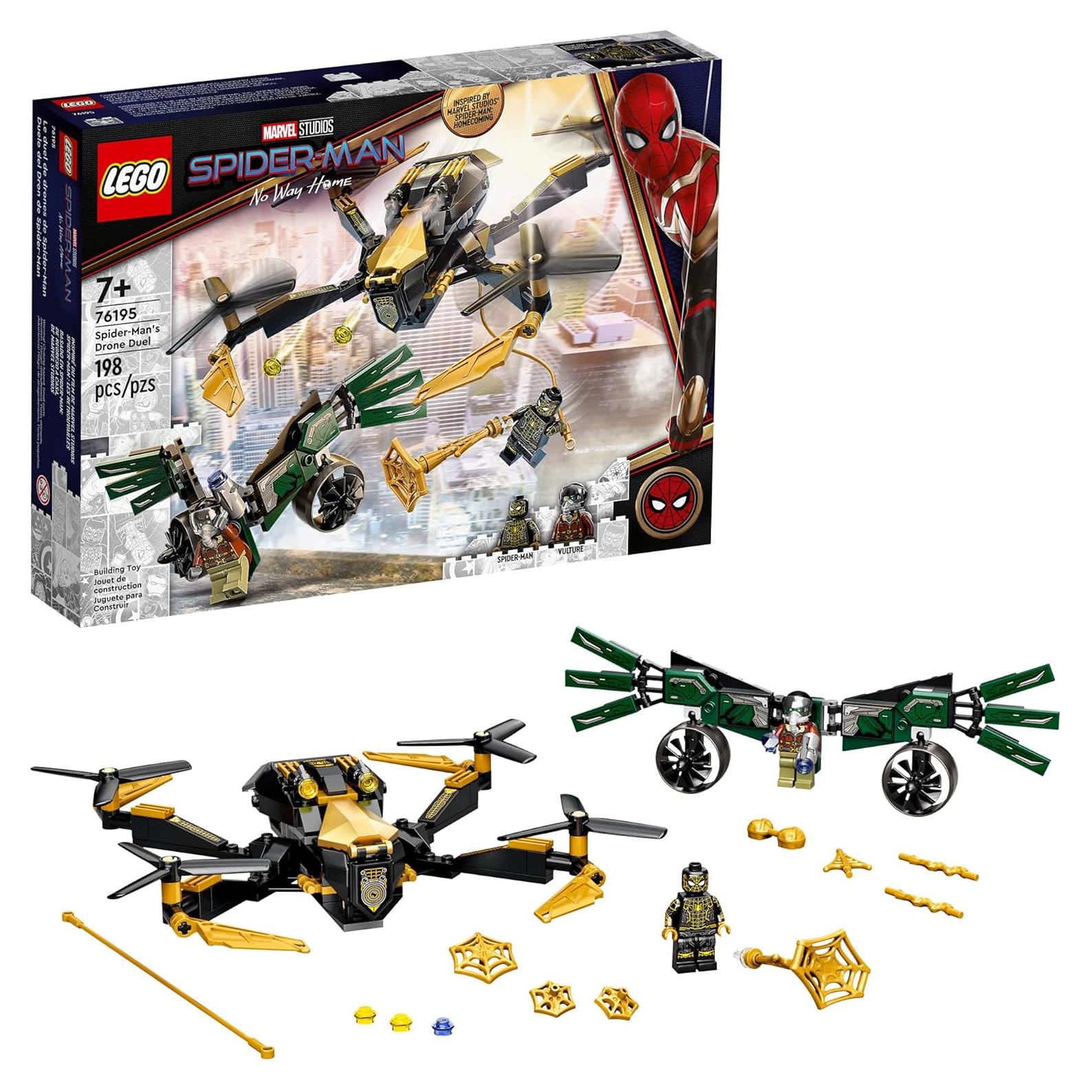 LEGO Marvel Duelo de Drones Spider-Man 76195 198 Piezas