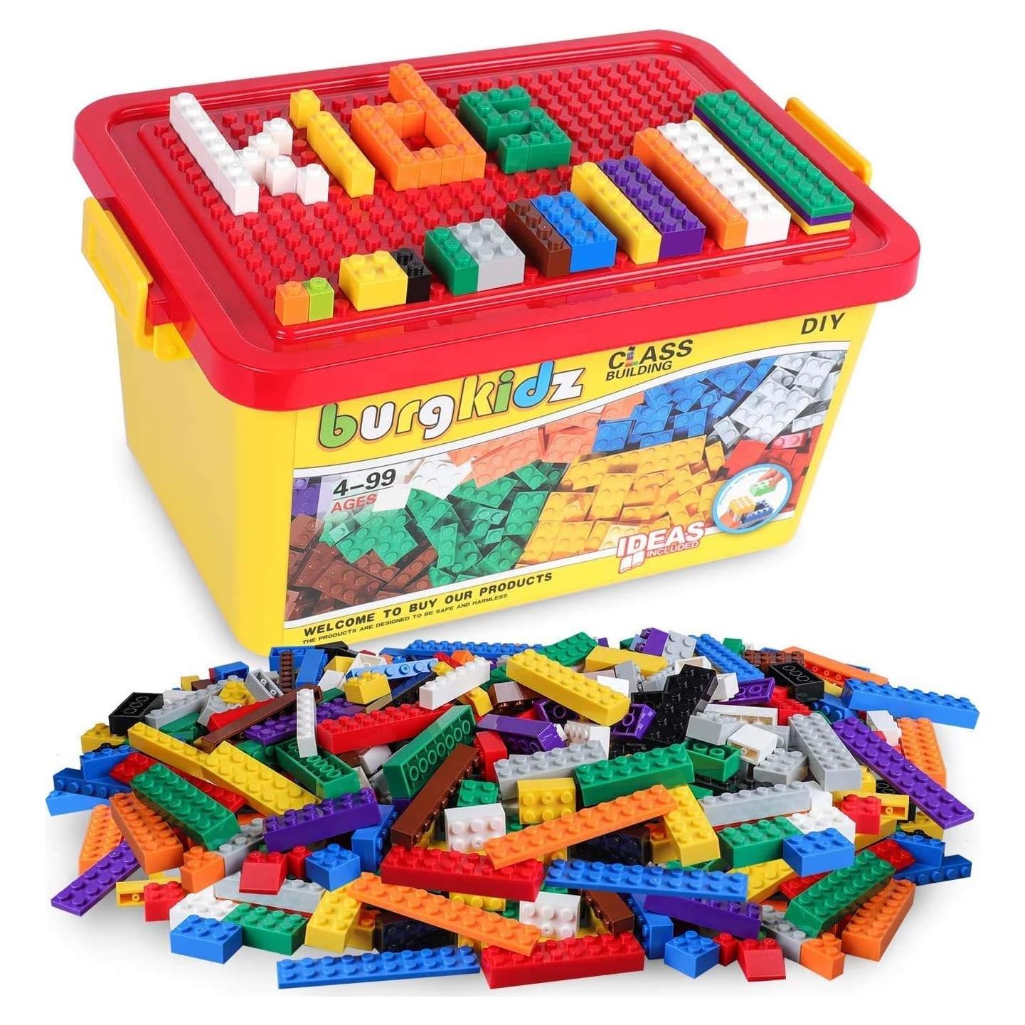 Ladrillos de Construcción Burgkidz 568 Piezas Juguete Educativo