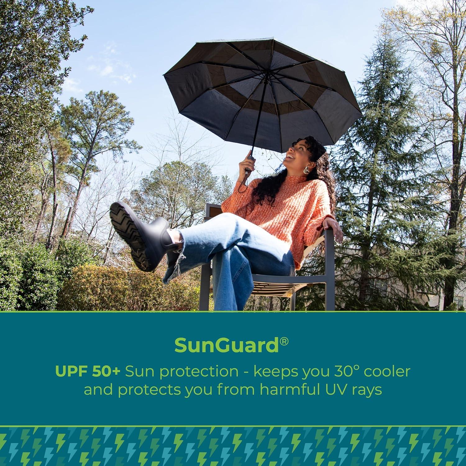 Paraguas Plegable Totes Ultimate 55" Negro Automático