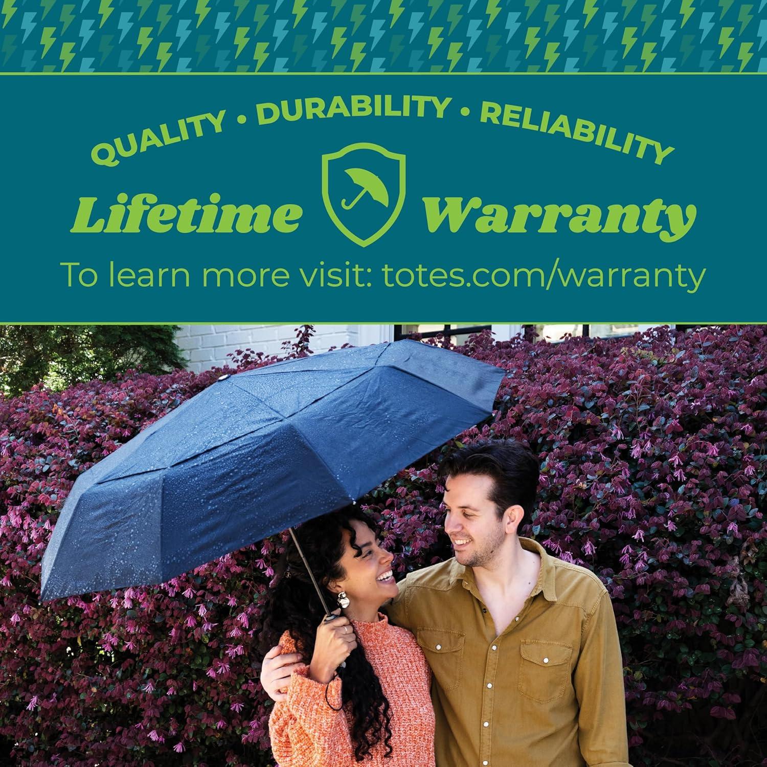 Paraguas Plegable Totes Ultimate 55" Negro Automático