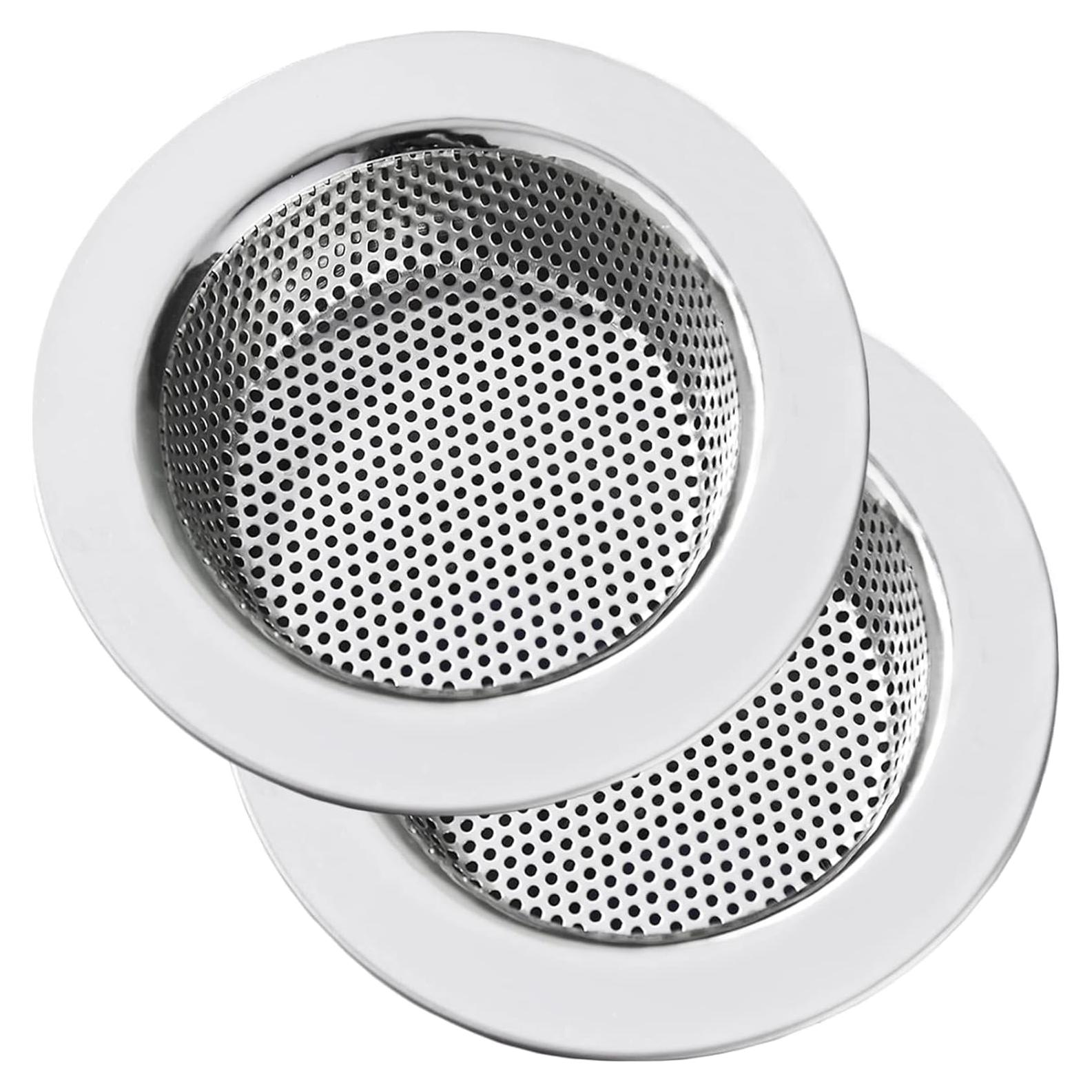 Colador de Fregadero LASSHSWA Acero Inoxidable 2 Piezas 11.43 cm