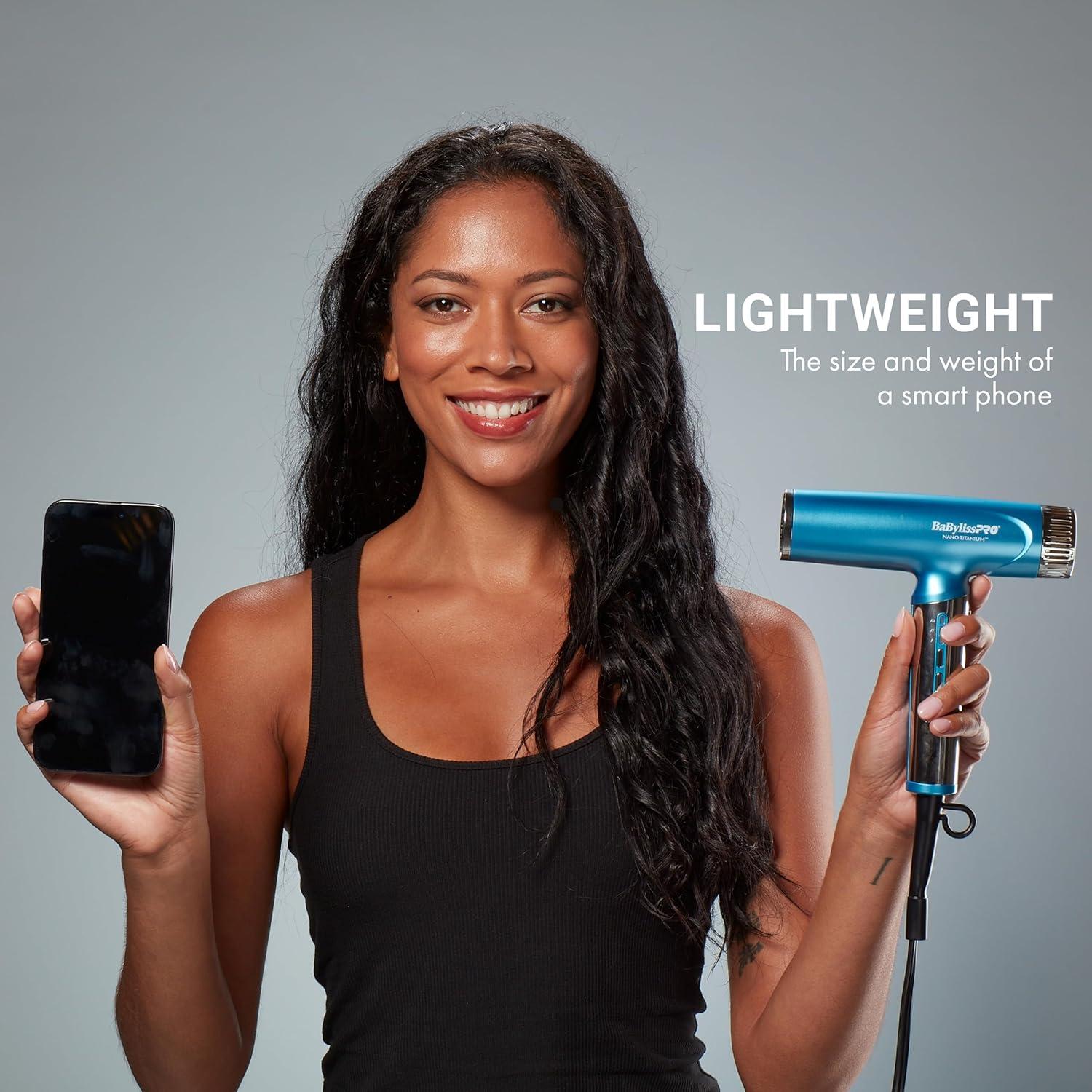 Secador de pelo BaBylissPRO Nano Titanium 299g ligero viaje