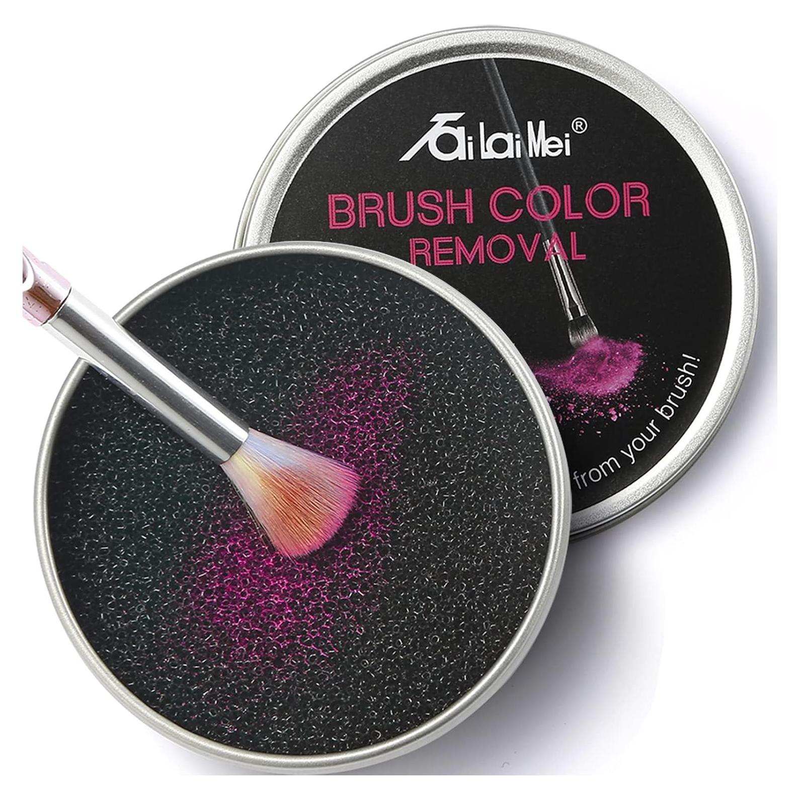 Esponja Limpiadora de Brochas TailaiMei 2 Paquete Negra