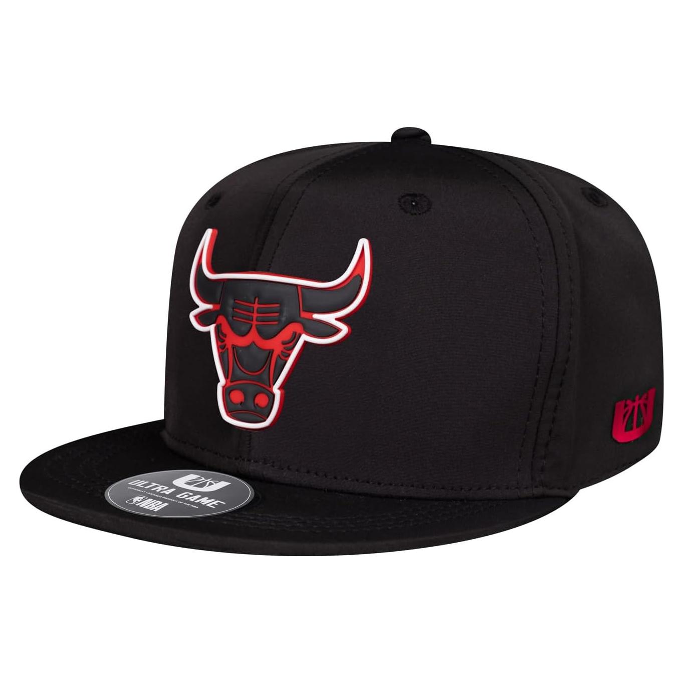 Gorra Ultra Game NBA Chicago Bulls Talla Única Negra