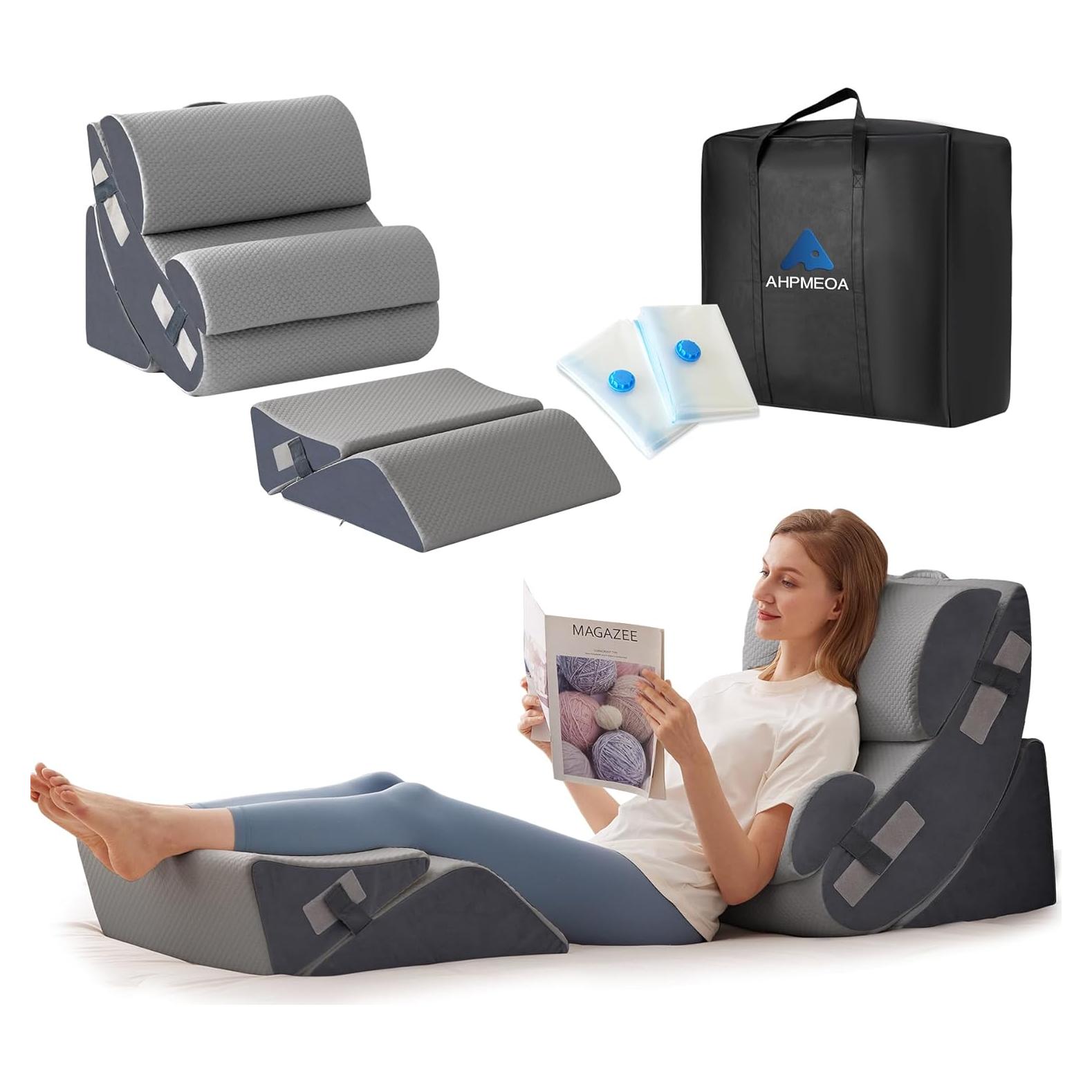 Juego de 6 Almohadas Ortopédicas Ahpmeoa en Cuña para Alivio