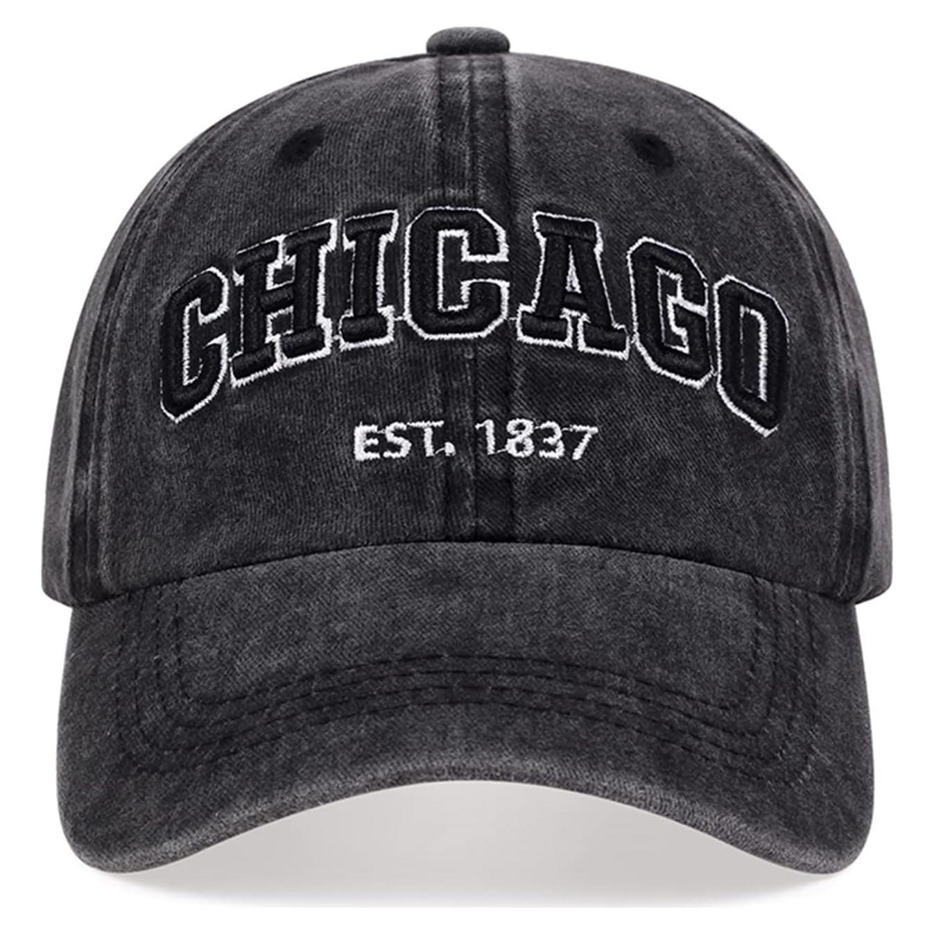 Gorra Vintage Chicago UMiCHOi Unisex Ajustable 3D