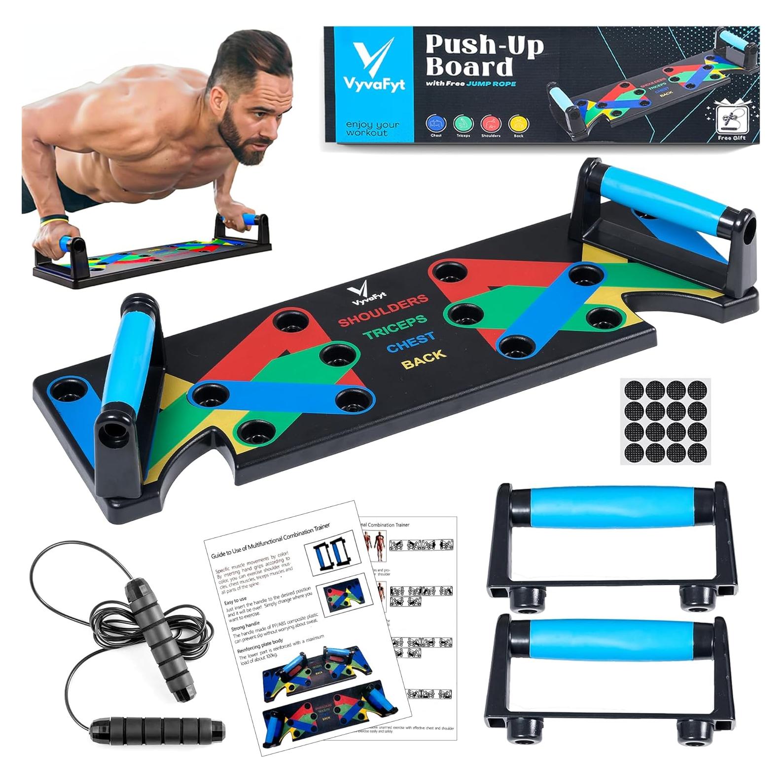 Tabla de Flexiones Plegable Vyva Fyt - Entrenamiento Multifuncional