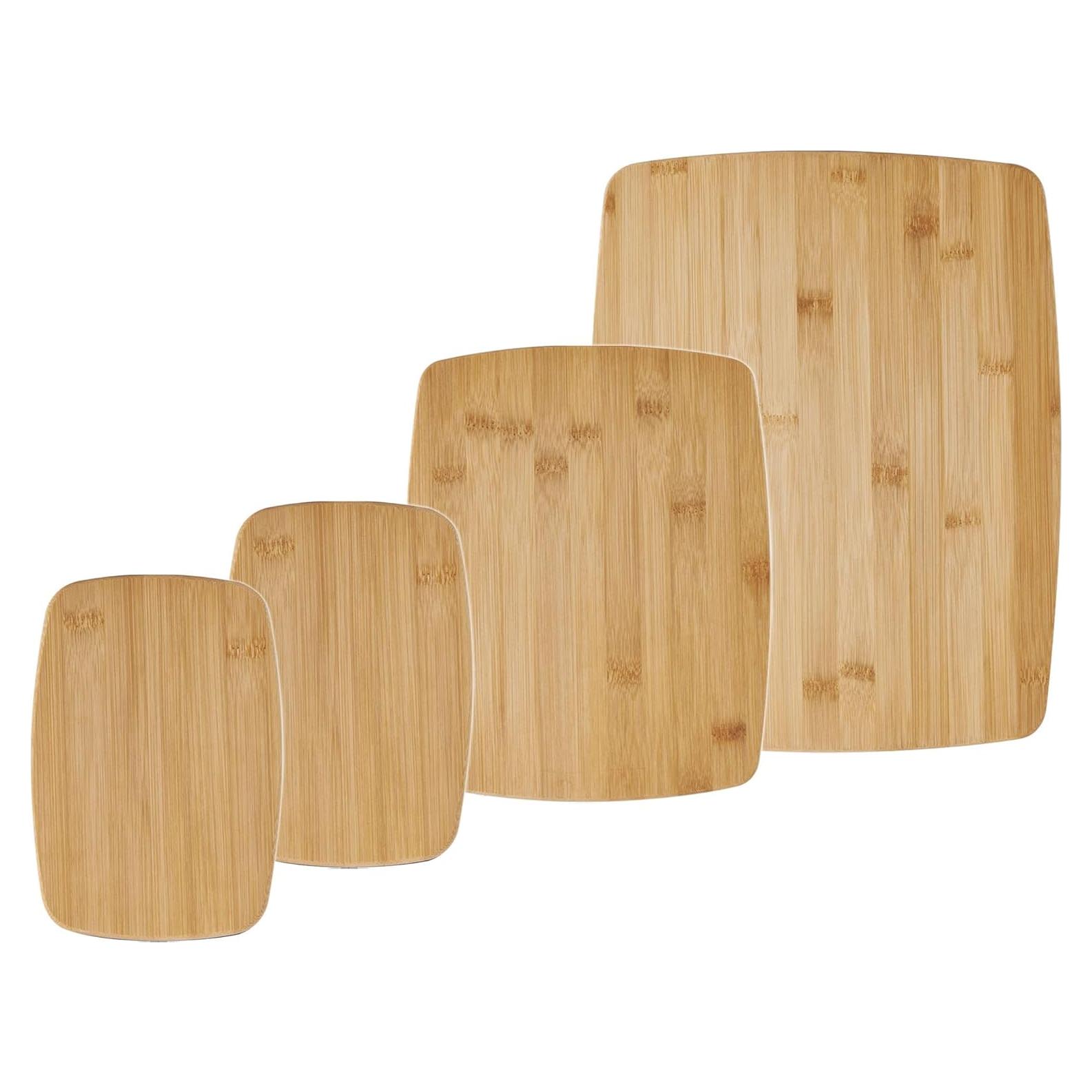 Conjunto de 4 Tablas de Cortar Reversibles Bambú Farberware