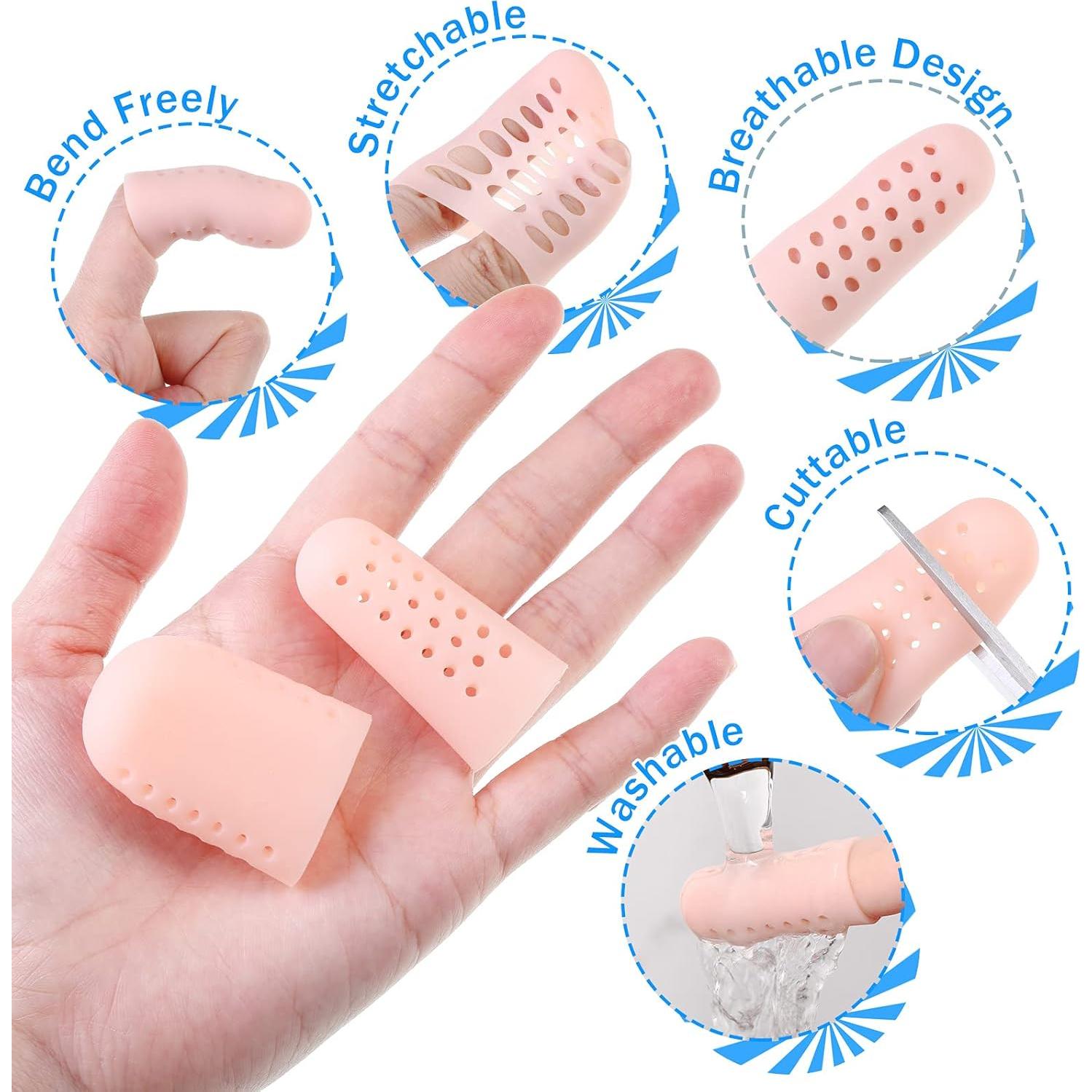 Protectores de Dedos de Silicona Tondiamo - 20 Piezas Transpirables
