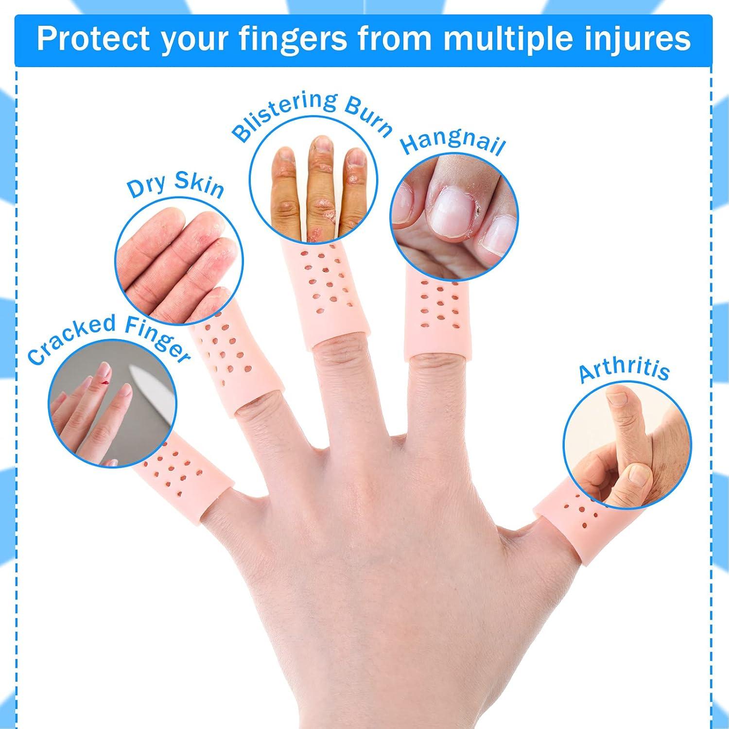 Protectores de Dedos de Silicona Tondiamo - 20 Piezas Transpirables