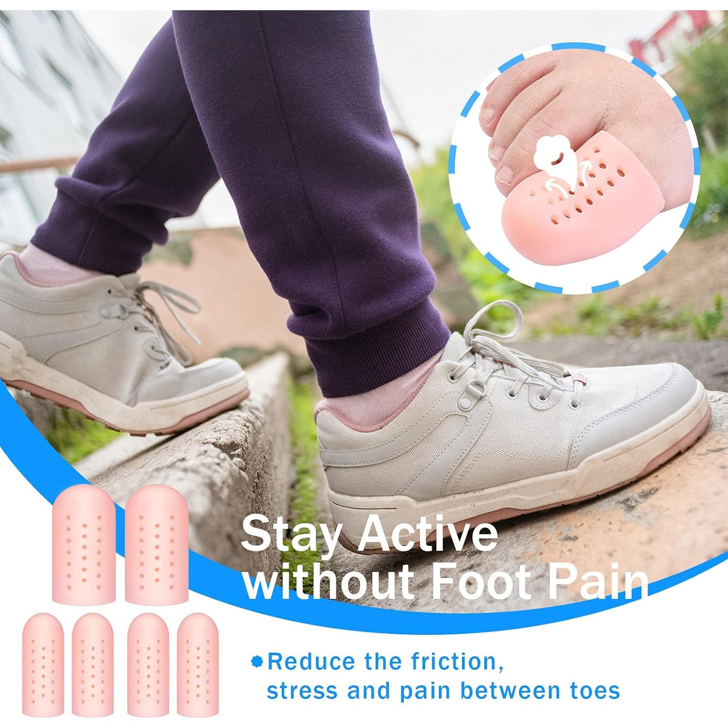 Protectores de Dedos de Silicona Tondiamo - 20 Piezas Transpirables