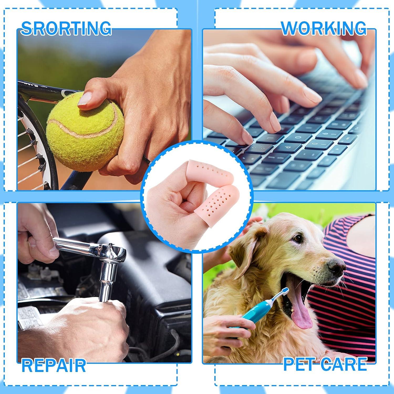 Protectores de Dedos de Silicona Tondiamo - 20 Piezas Transpirables