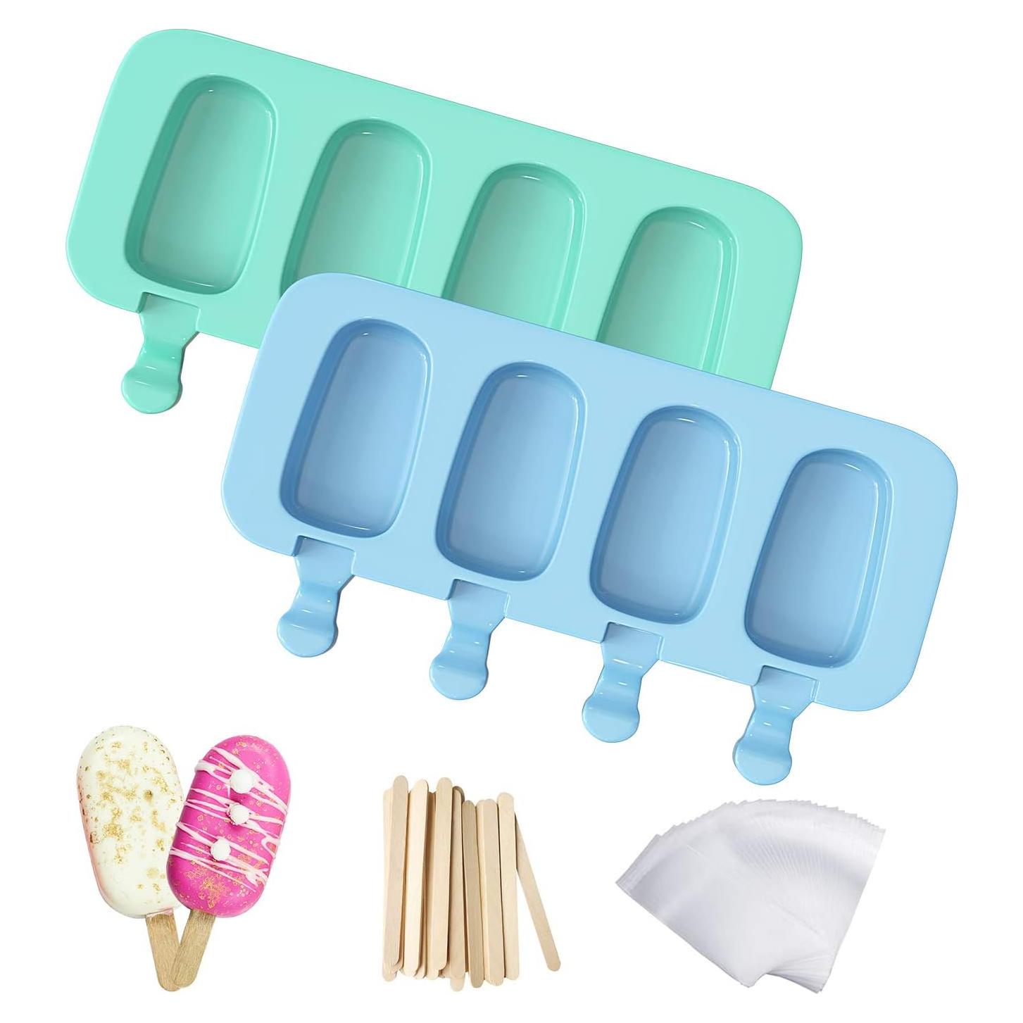 Moldes de Paletas de Silicona Ozera 2 Piezas Multicolor