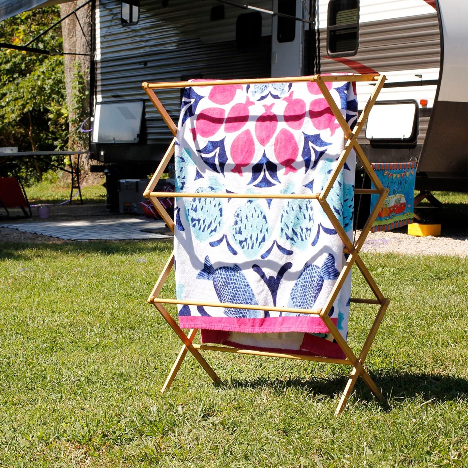 Soporte Plegable para Secar Ropa Household Essentials 11 Varillas