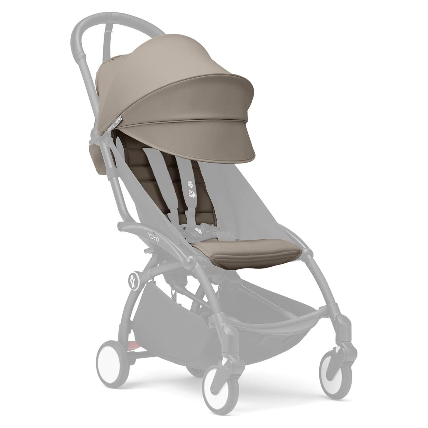 Carriola Stokke YOYO 6+ Taupe con Almohadilla y Capota