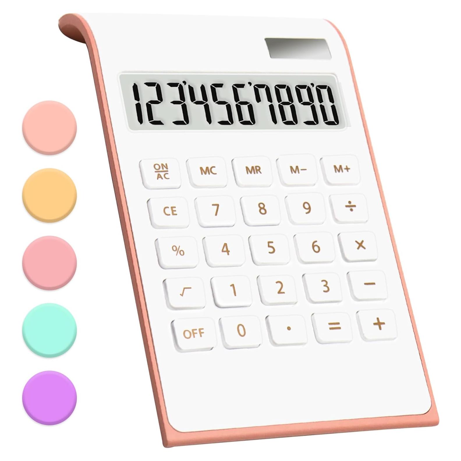 Calculadora UPIHO Oro Rosa 10 Dígitos Solar LCD