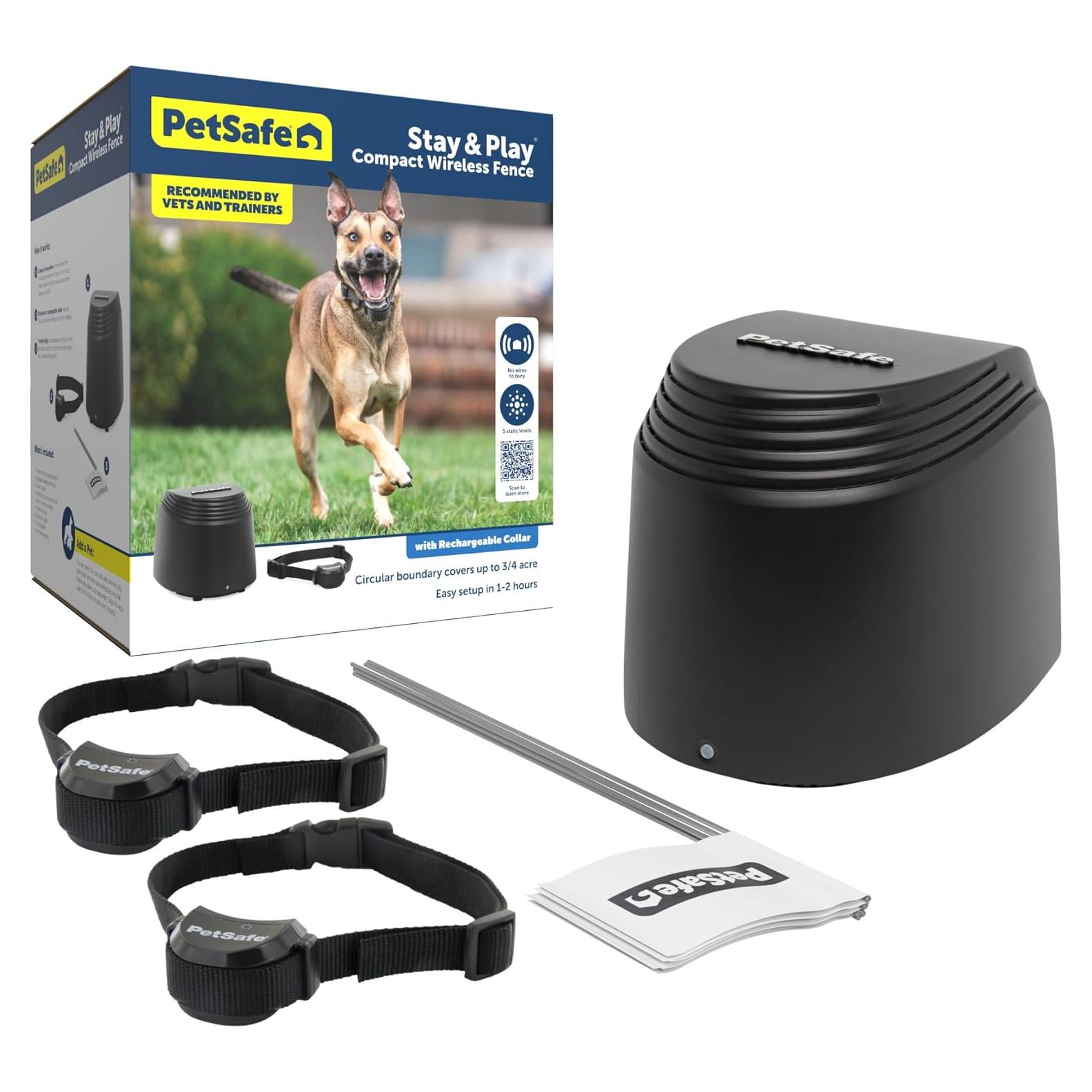 Cerca Inalámbrica PetSafe Stay & Play para 2 Perros - 0.30 Hectáreas