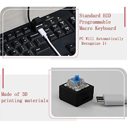Teclado Programable USB Ne Fashion con LED Azul y Macro
