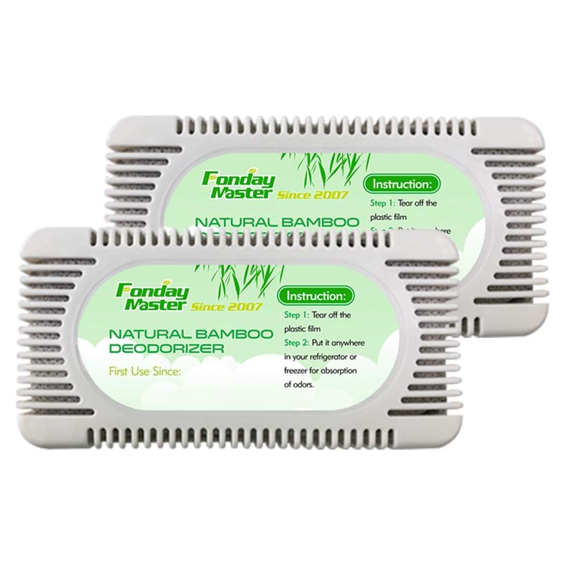 Desodorante de Refrigerador Fonday 6 Paquetes Carbón de Bambú