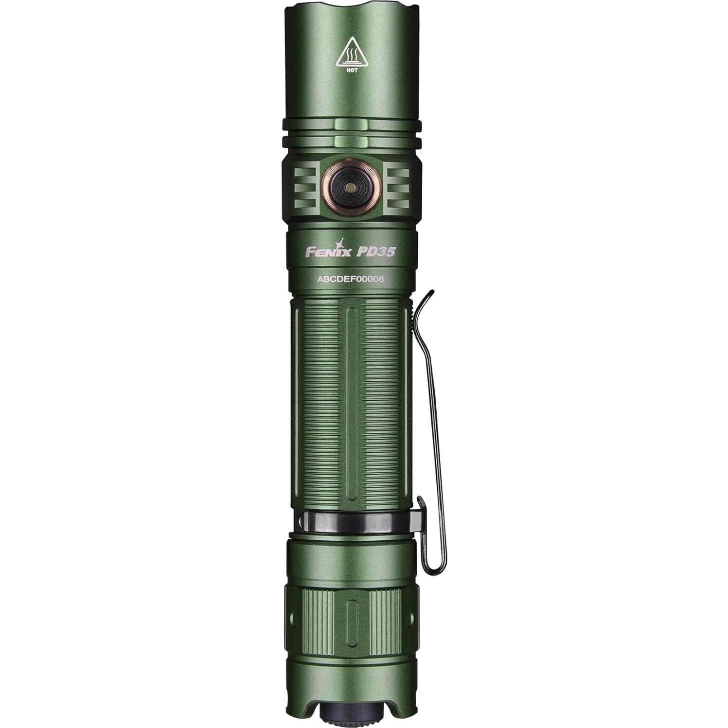 Linterna Táctica Fenix PD35 v3.0 Recargable 1700 Lúmenes Verde