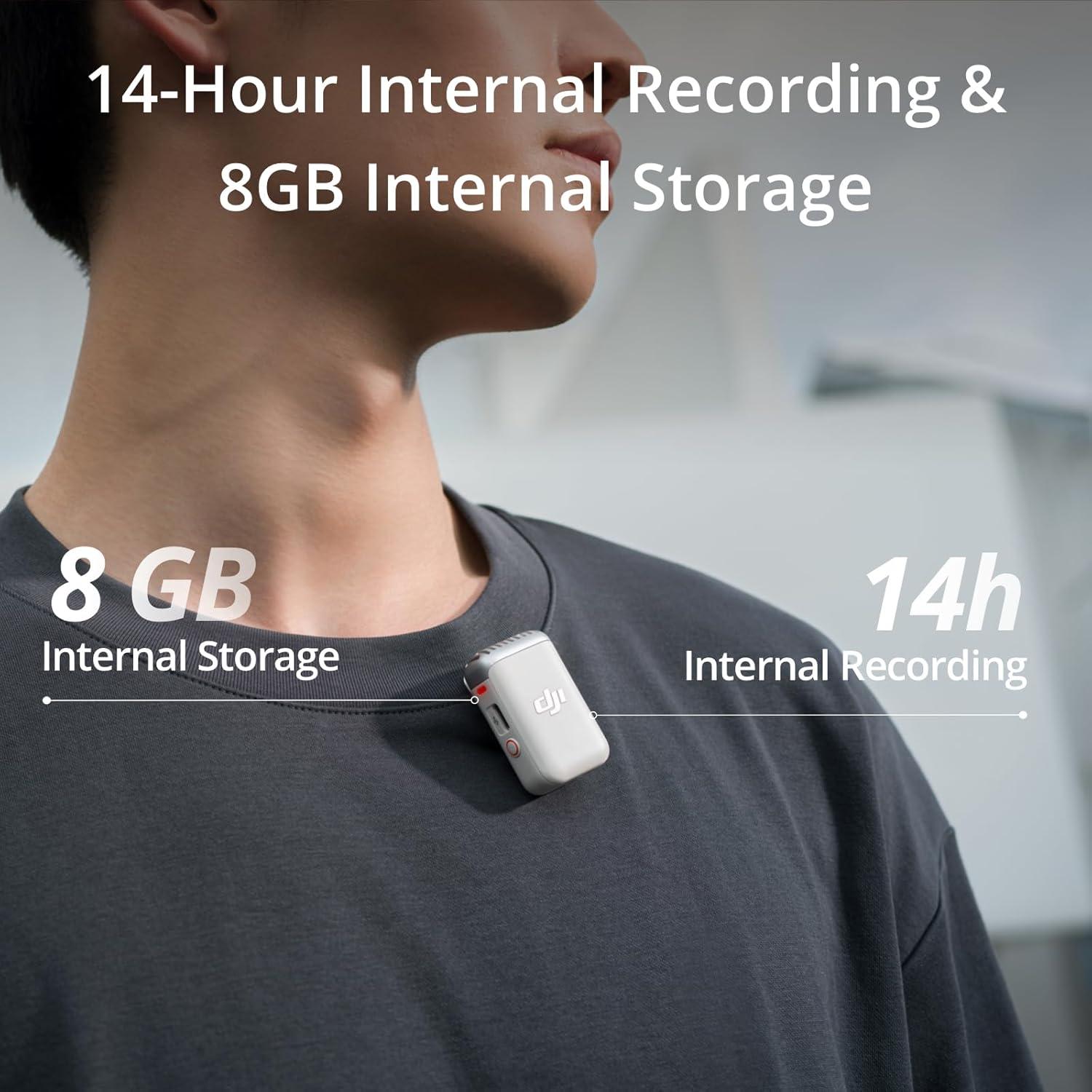 Transmisor DJI Mic 2 Blanco Perla - Audio Inalámbrico Profesional