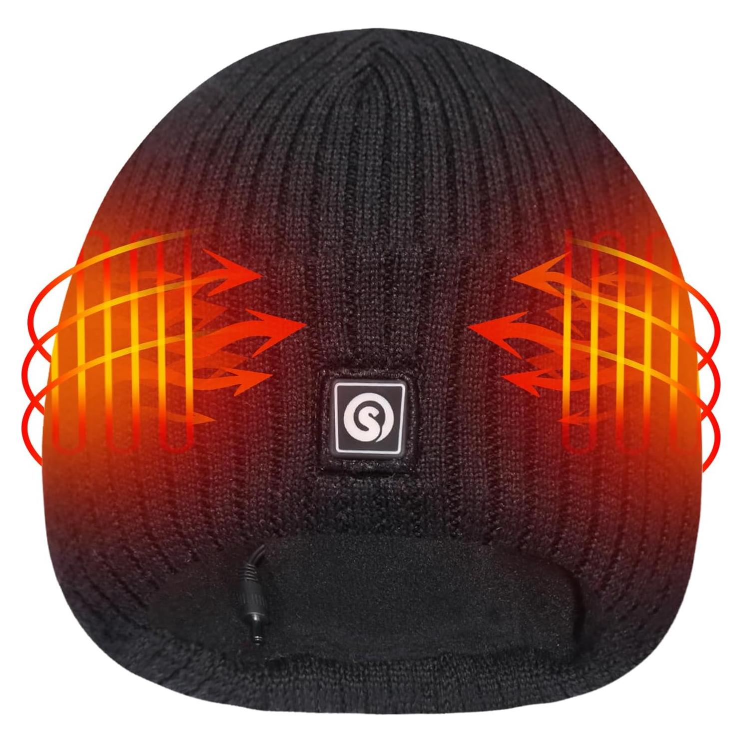 Gorro Térmico Eléctrico Recargable Unisex SHH06 Negro
