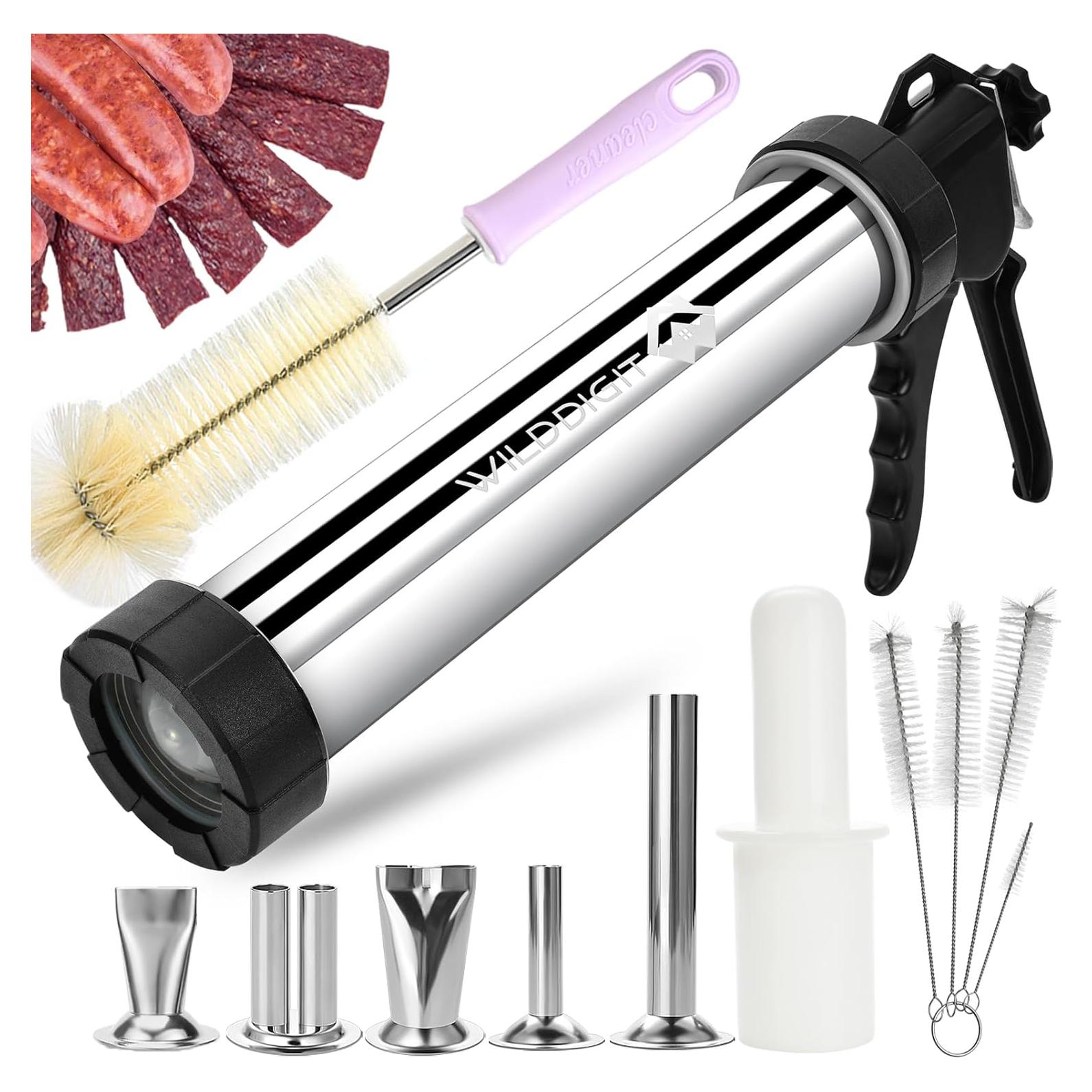 Pistola de Jerky Profesional WILDDIGIT 2.1 kg con 5 Boquillas